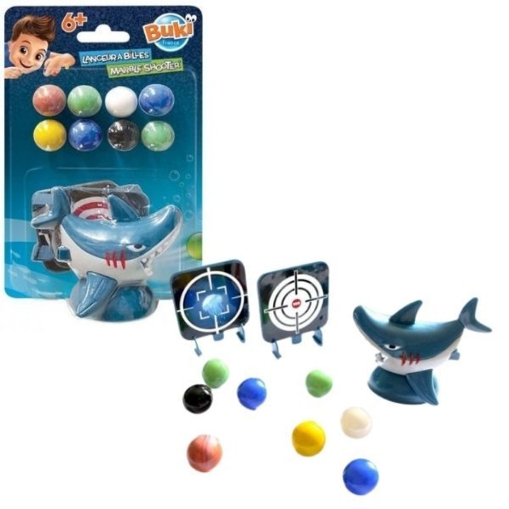 BUKI: Cápa alakú üveggolyó kilövő játék