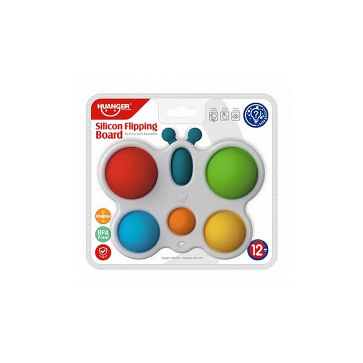 Jucarie din silicon pentru dezvoltare, Hunager, HE0148