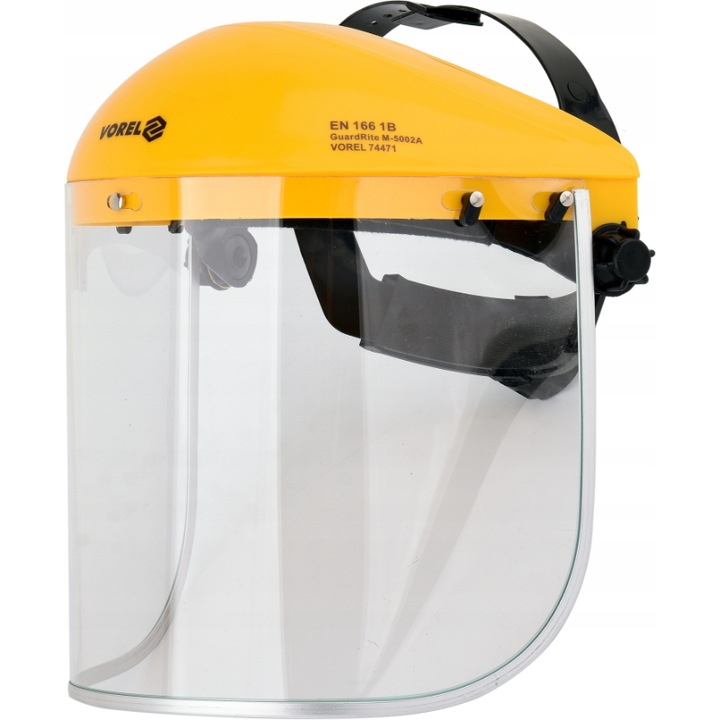 Masca de protectie cu viziera VOREL 74471, PVC, Multicolor