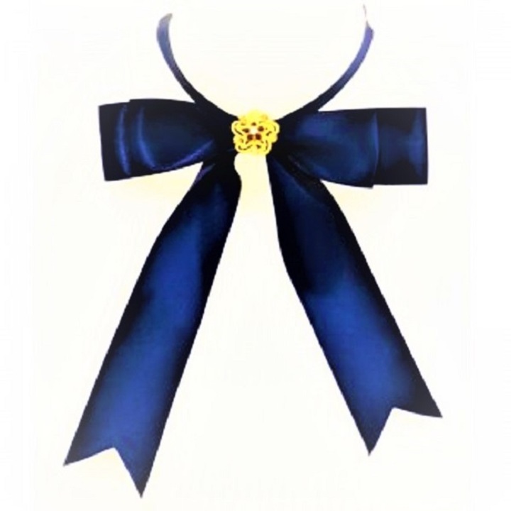 Funda Fleurs de Papillons, saten, bleumarin