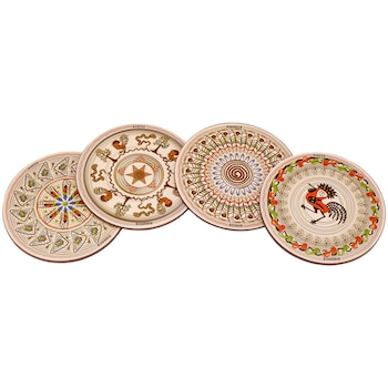 Suporturi de pahare - Romania Motive traditionale Horezu Suporturi de pahare - Romania Motive traditionale Horezu