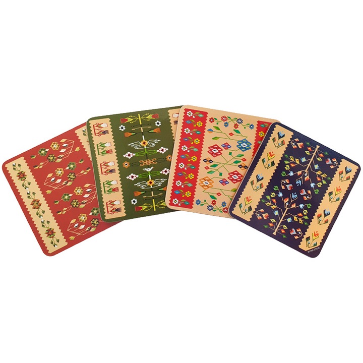 Suporturi de pahare - Romania Motive traditionale covoare