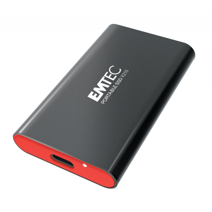 Външен SSD, EMTEC, 256 GB, USB 3.2, 500/500 MB/s, черен