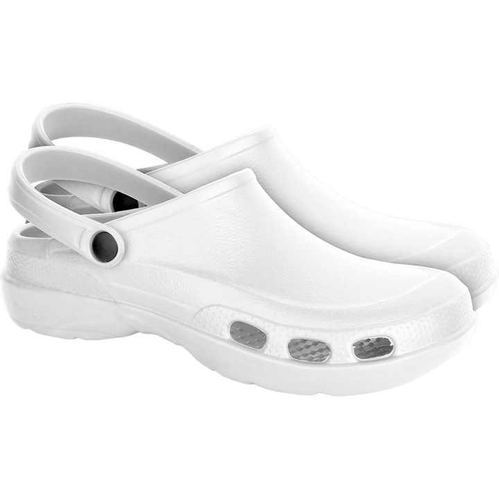Papuci tip crocs, EVA, Alb, 41 EU