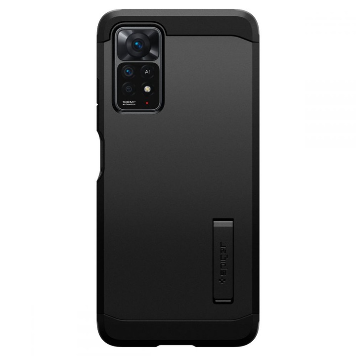 Spigen Tough Armor tok Xiaomi Redmi Note 11 Pro / 11 Pro 5G telefonhoz, fekete