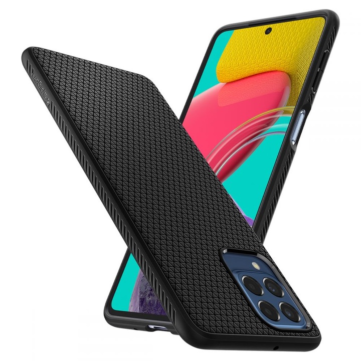Husa pentru Samsung Galaxy M53 5G, Poliuretan, Matte Black