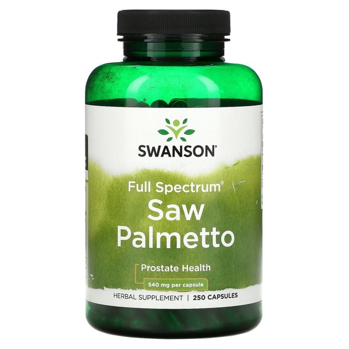 Saw Palmetto (Palmier Pitic), 540mg, Swanson, 250 capsule SW910