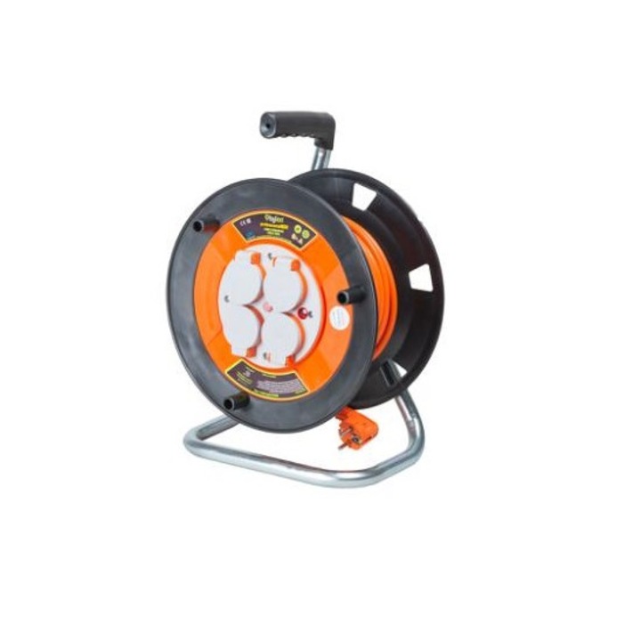 Удължител на ролка Emfa с 4 контакта, 40м, 3Х2.5 IP44