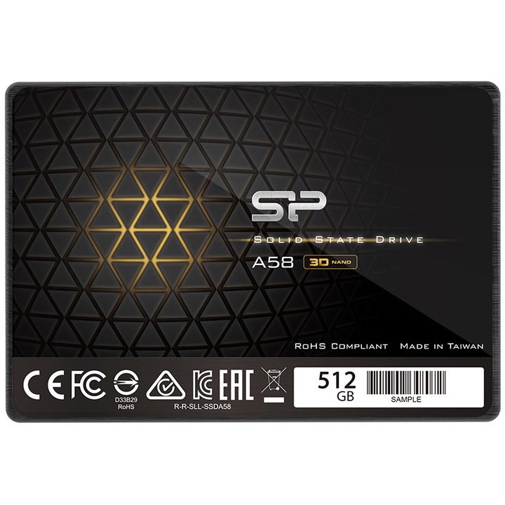 SSD диск Silicon Power Ace A58, 2.5", 512GB, SLC