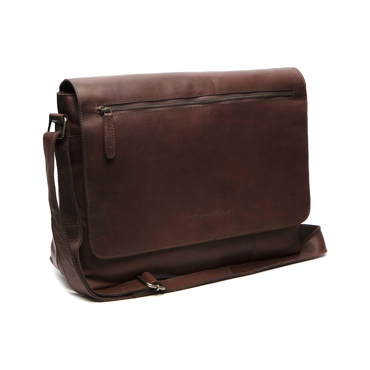 Geanta de laptop The Chesterfield Brand, din piele premium, Toledo, Maro inchis