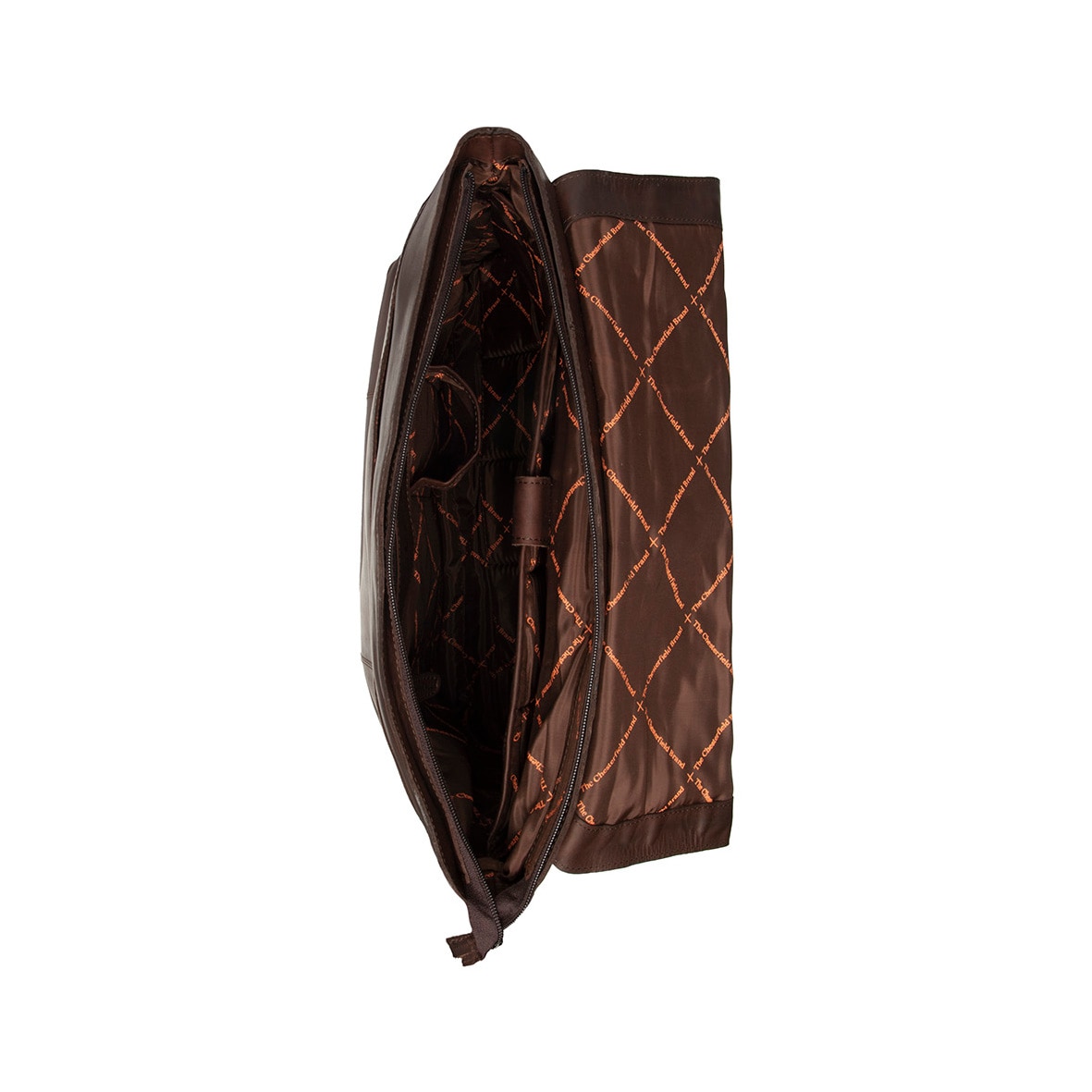 Geanta de laptop The Chesterfield Brand, din piele premium, Toledo, Maro inchis