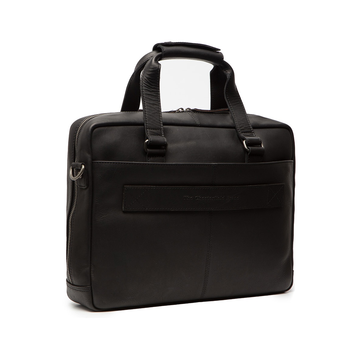 Geanta de laptop din piele naturala, The Chesterfield Brand, Colorado 15 inch, Negru