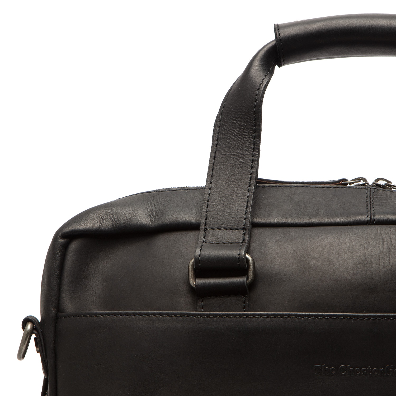 Geanta de laptop din piele naturala, The Chesterfield Brand, Colorado 15 inch, Negru
