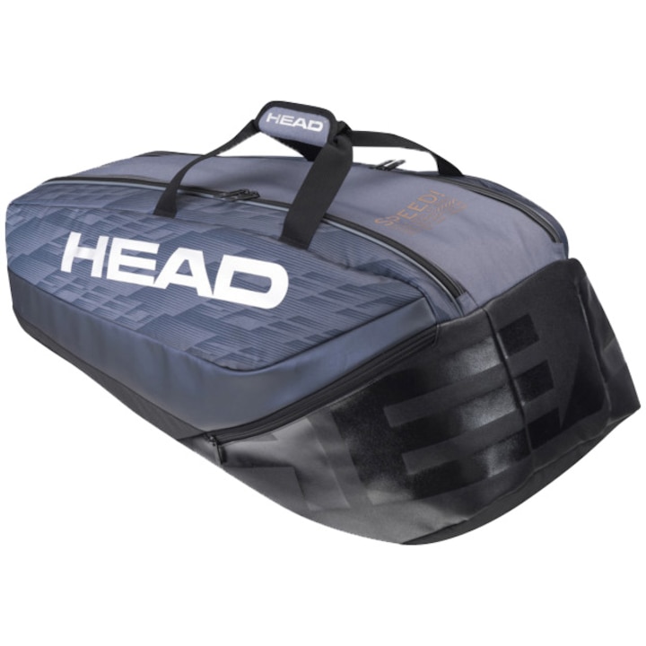Чанта за тенис HEAD Djokovic, 9 ракети, Антрацит/Черен