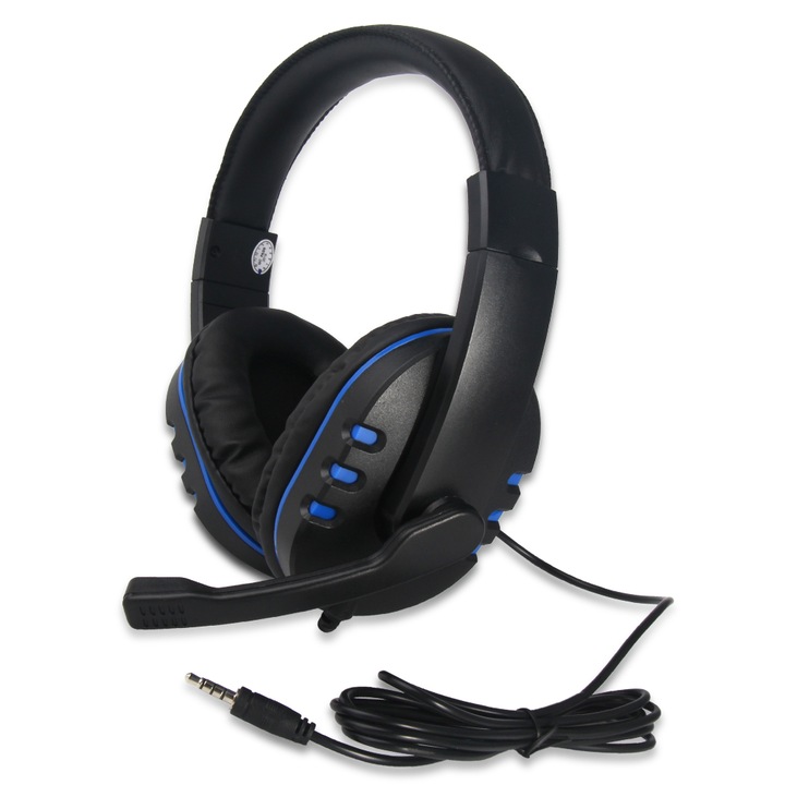 Casti stereo gaming, Smart Pulse, Pentru Playstation 4, PS 4 Slim, PS 4 Pro, PS 5, PS4 Xbox one, Nintendo Switch, Negru