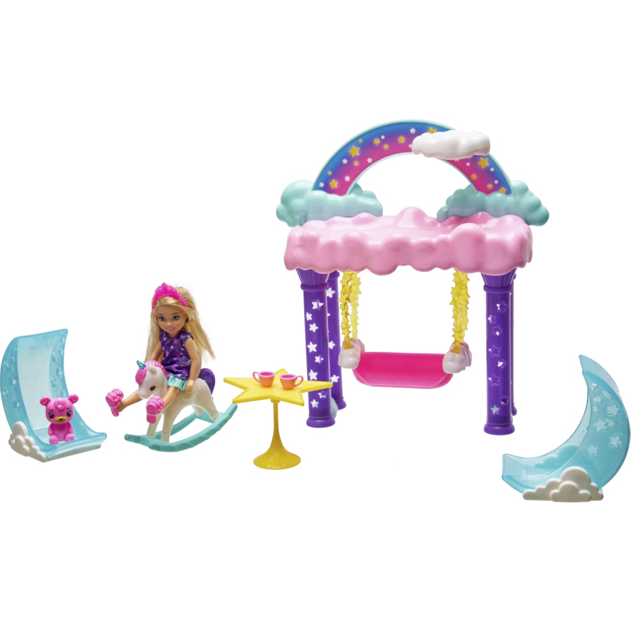 Set de joaca Barbie Chelsea Dreamtopia In leagan