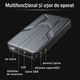 Starter auto portabil HouDeOS™, 20000 mAh, 12 V, 600 A, 3 moduri de lumina LED, Cablu USB, 14x6x2 cm, Negru