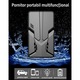 Starter auto portabil HouDeOS™, 20000 mAh, 12 V, 600 A, 3 moduri de lumina LED, Cablu USB, 14x6x2 cm, Negru