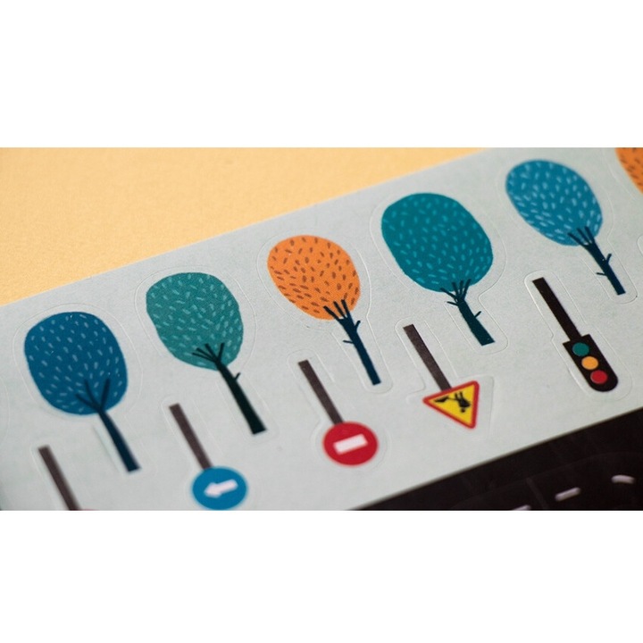 Jucari educativa - Set cu abtibilduri repozitionabile Londji, Urban