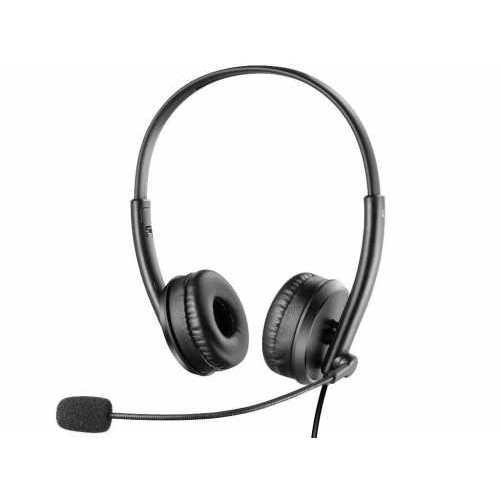 Casti Audio Sandberg 326-12 Office Saver, Usb, Microfon, Negru