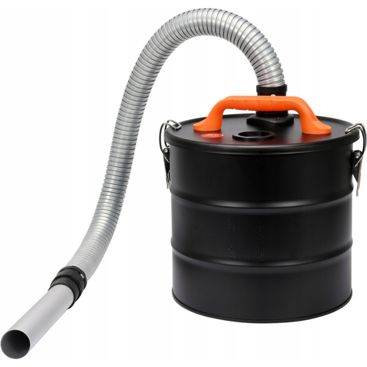 Филтър за пепел на прахосмукачка Vorel 72920, Алуминиев, 18 л, Черен/Оранжев