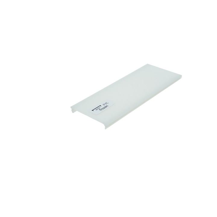 Дифузер за LED профил Lumines Wide Frozen, PVC, 2м, Бял