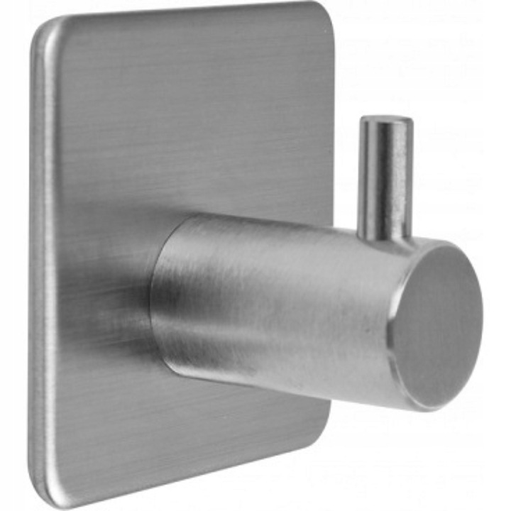 Agatatoare Wave 69370, Otel, Autoadeziva, 45 x 45 x 30 mm, Argintiu