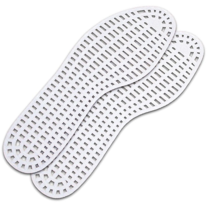 Комплект 2 стелки за военни обувки, Антиперспирант, 43-44 EU, Бял