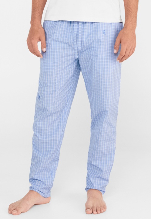 Pantaloni Pijama Barbati Lunga Poplin Carouri, 8975-30, 100% Bumbac, 2XL INTL, EL BÚHO NOCTURNO