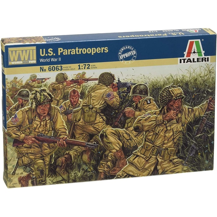Set Figurine Soldati Italeri World War II American Paratroopers 101 st Airborne Division 48buc 1:72 ITA 6063