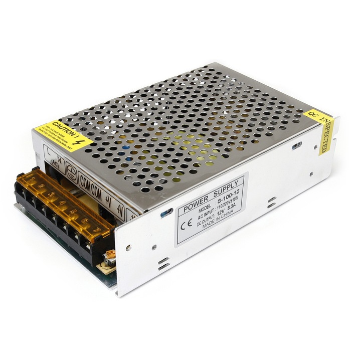 Koloreno moduláris tápegység, 100W, 12V, 8.3A, IP20, többszínű