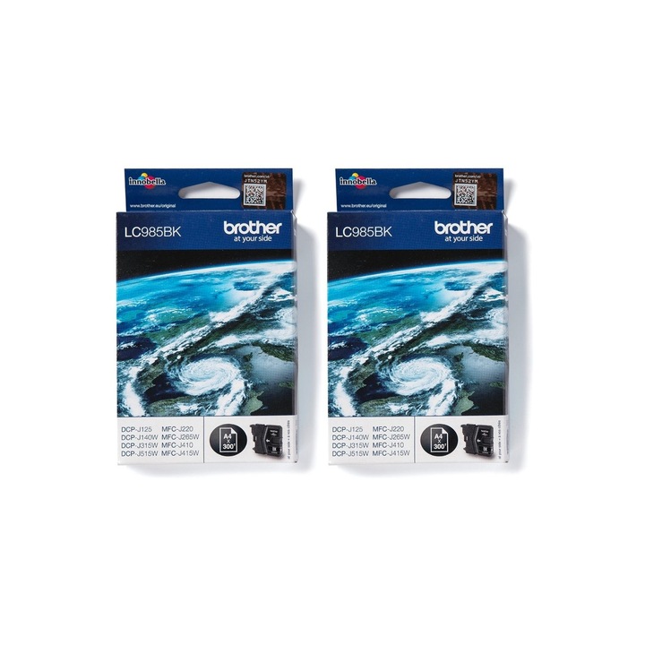 Brother tintapatron készlet 2x LC985BK fekete 600 oldal