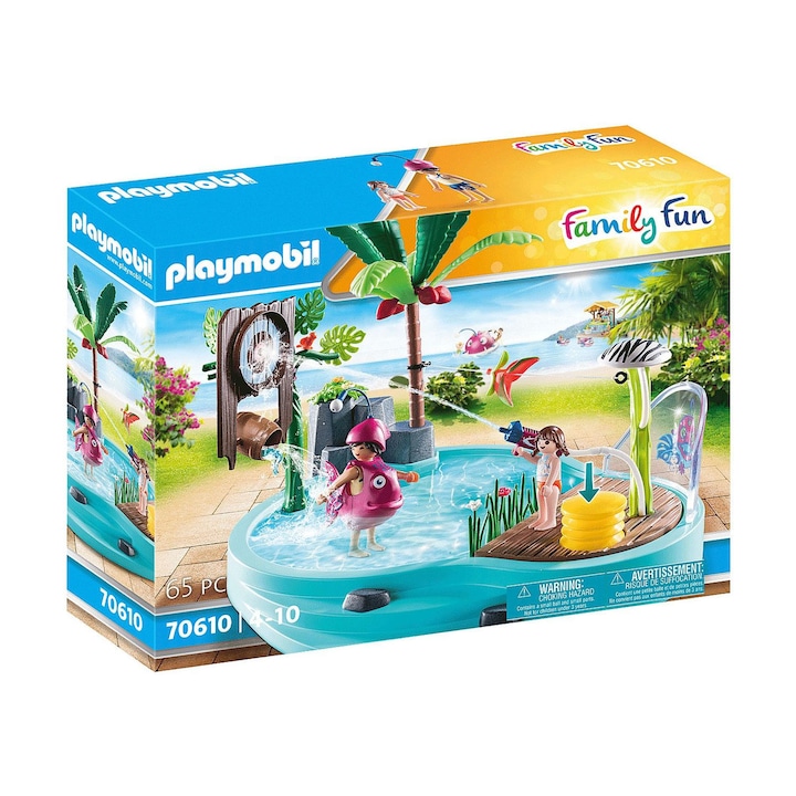 Playmobil Family Fun - Tropical Water Park, Piscina cu pistol de apa