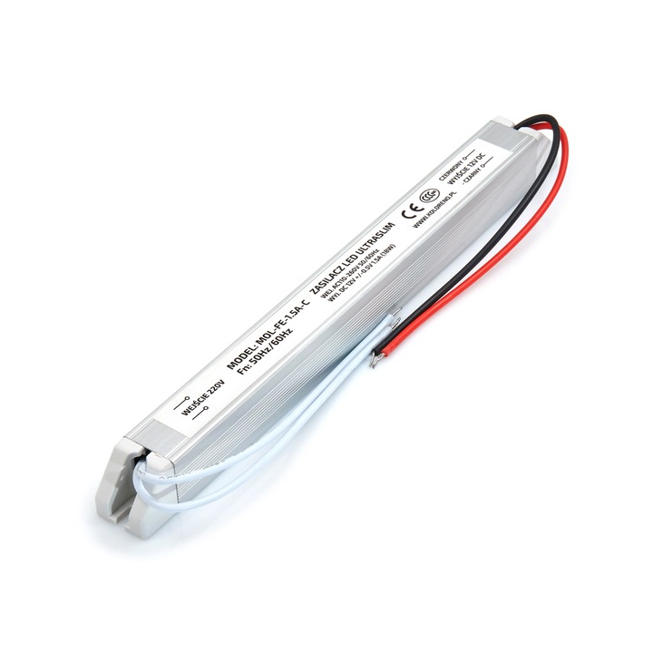 Koloreno Ultra vékony tápegység, 12 V, 18W, 1,5a, IP20, többszínű