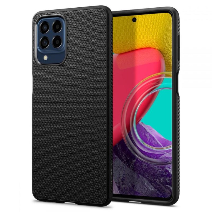 Carcasa Spigen Liquid Air compatibila cu Samsung Galaxy M53 5G Matte Black