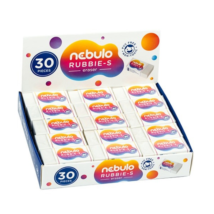 Гума NEBULO paper case chip-free 40x20x11mm бял