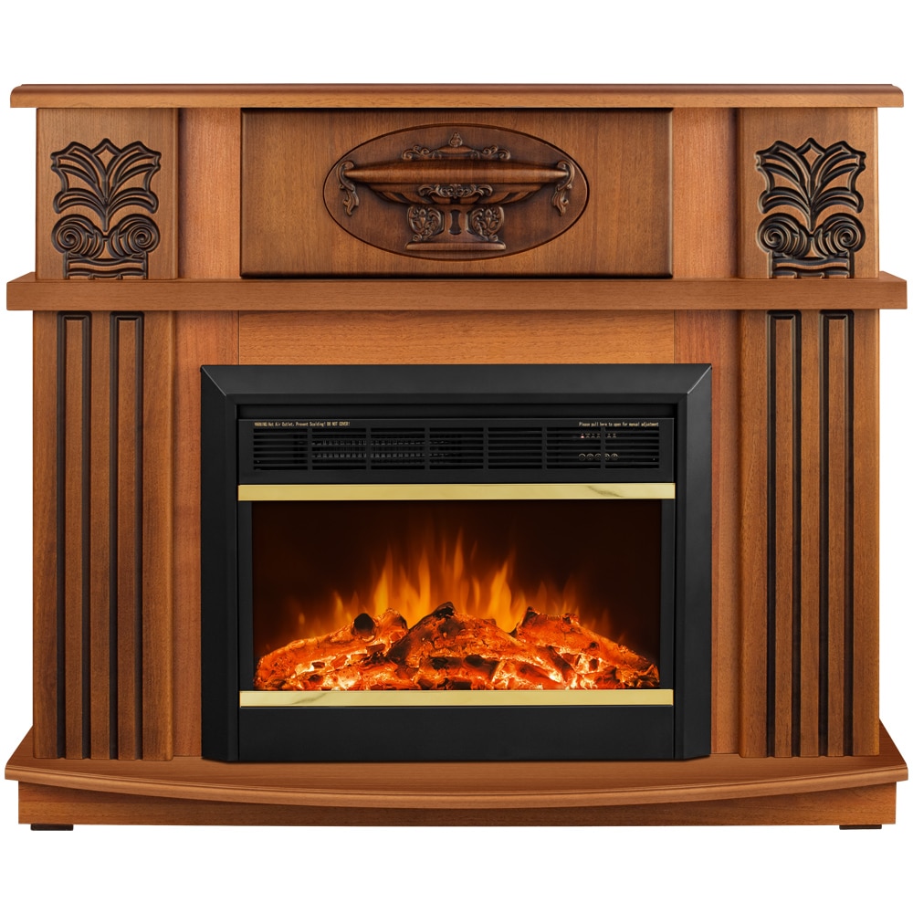 Semineu electric Roma mini maro cu Mars, Dimensiuni 963x1200x318 mm, Efect 3D, Telecomanda