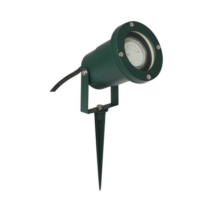 Proiector spot GU10 max 1x20W, pentru exterior IP44, verde
