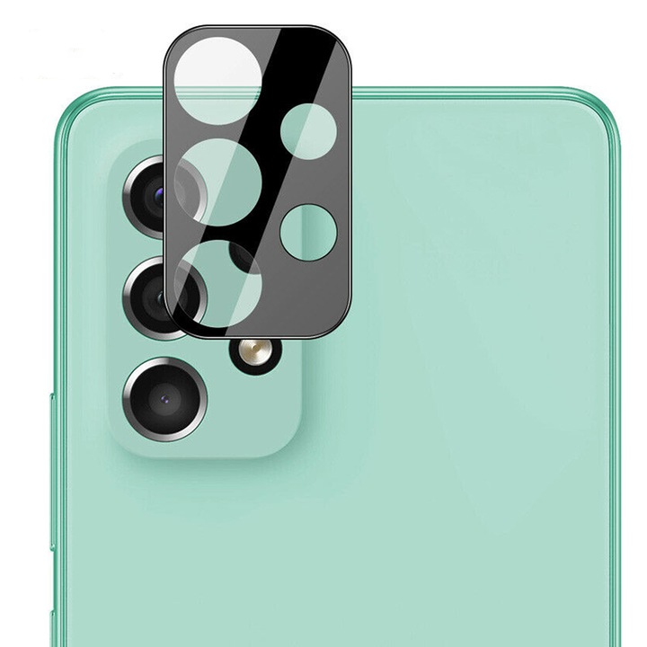 Folie AZIAO védőkamera Samsung Galaxy A13 4G-vel kompatibilis, FullHD Ultra Technology Secure Glass, Ütésálló, Könnyű Alkalmazás, Fekete