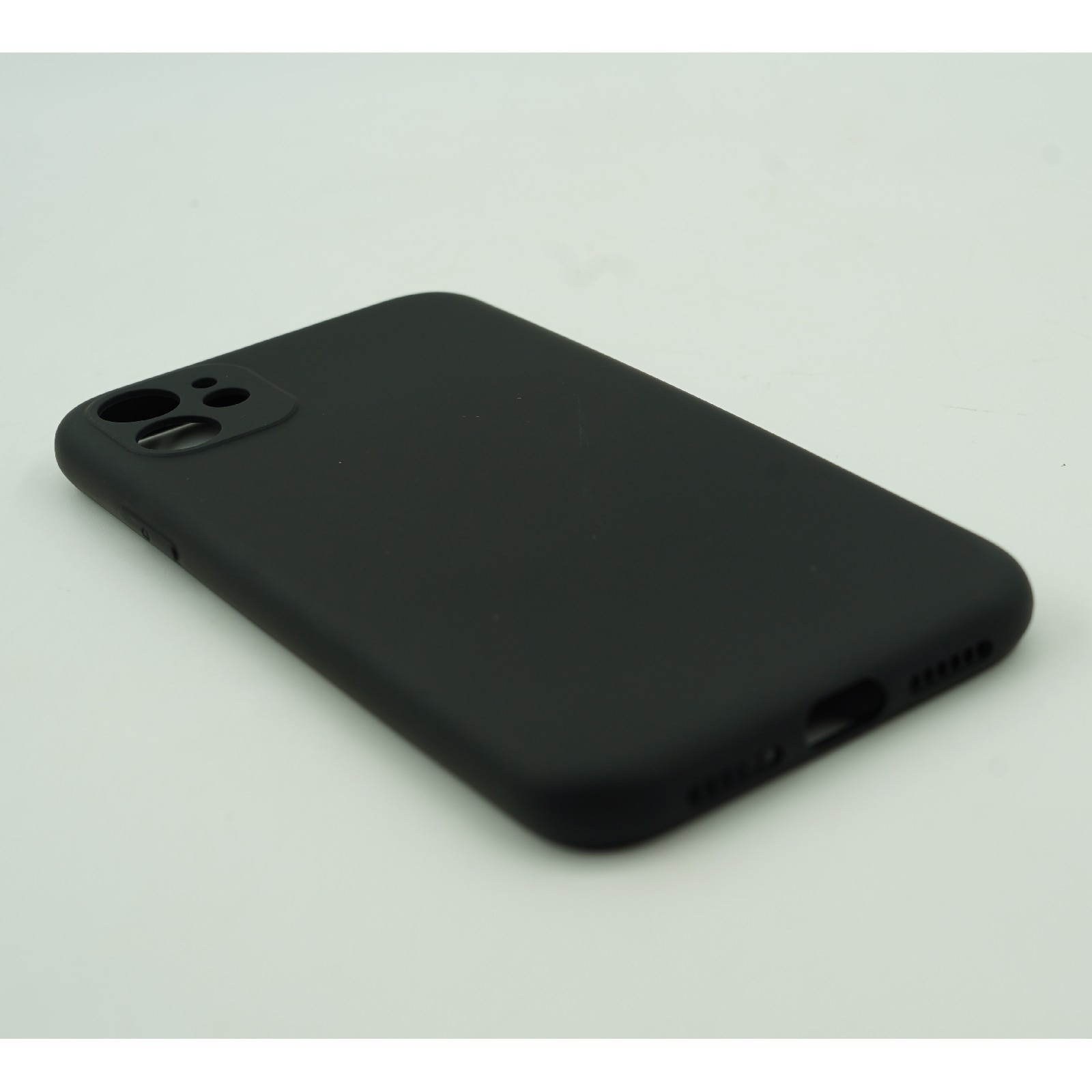 Husa protectie Flippy compatibila cu Apple iPhone 12 Liquid Silicone Case Negru