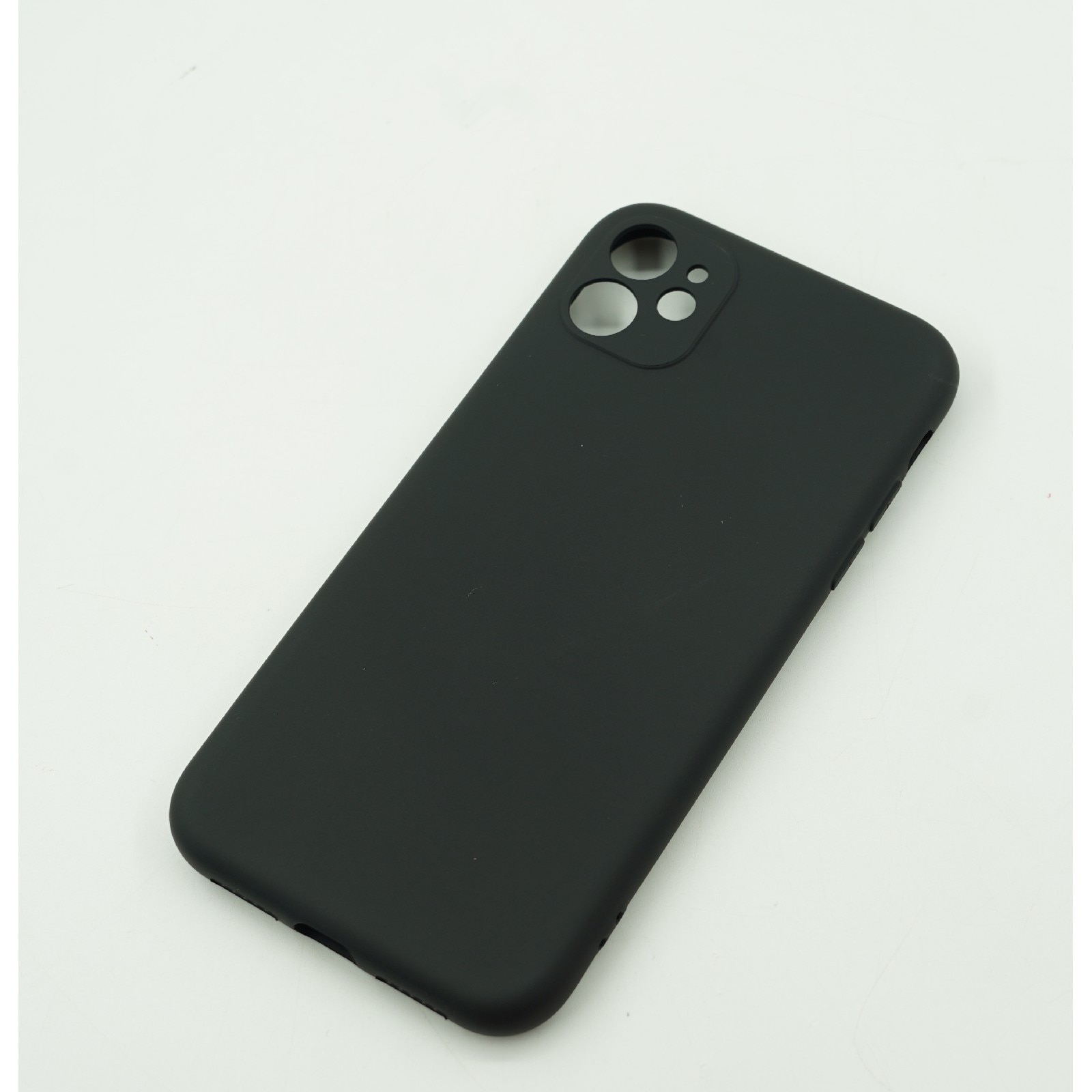 Husa protectie Flippy compatibila cu Apple iPhone 12 Liquid Silicone Case Negru
