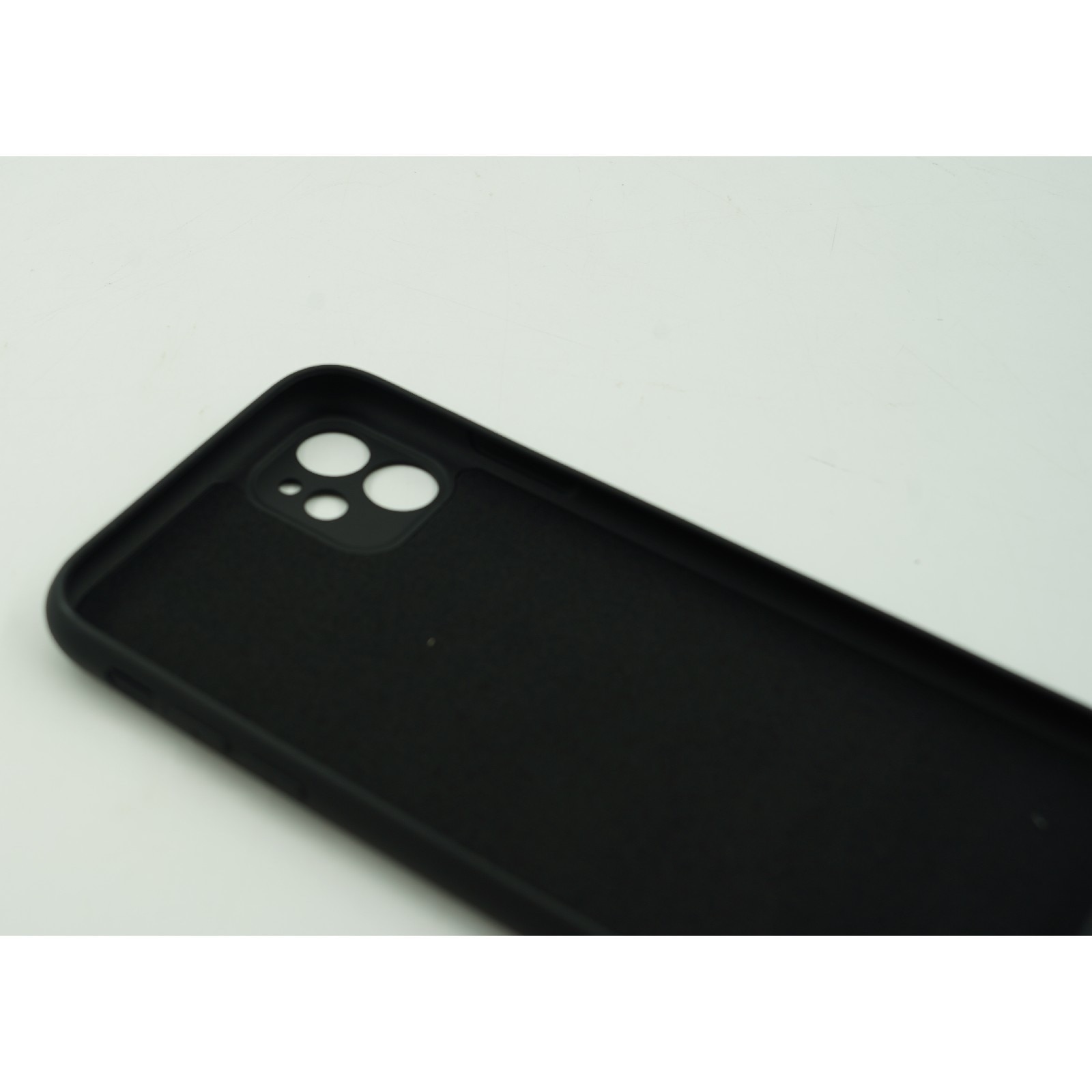 Husa protectie Flippy compatibila cu Apple iPhone 12 Liquid Silicone Case Negru