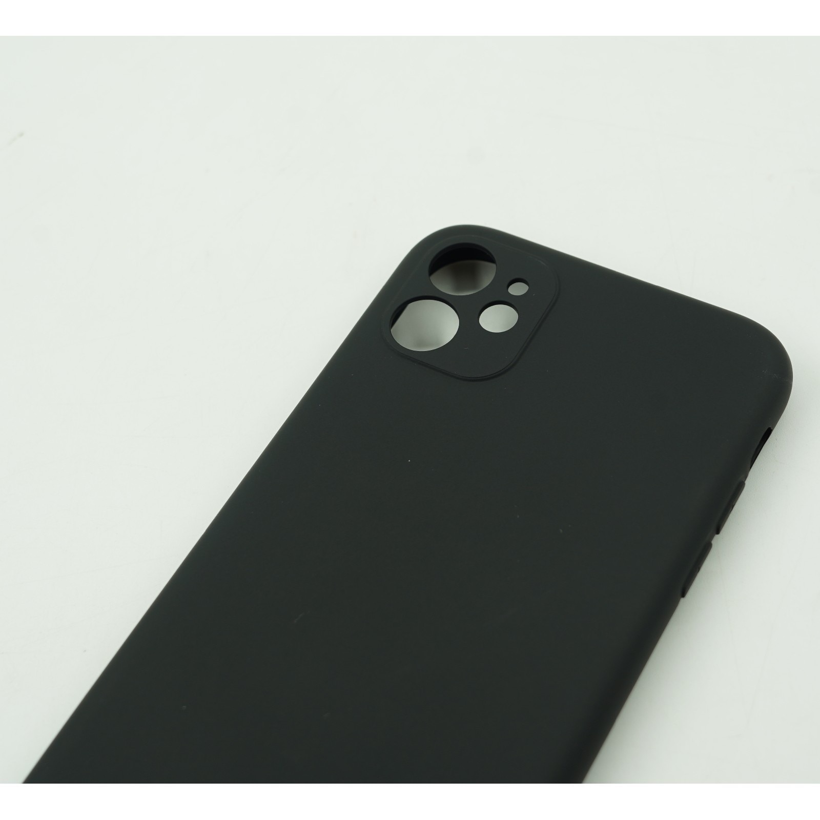 Husa protectie Flippy compatibila cu Apple iPhone 12 Liquid Silicone Case Negru