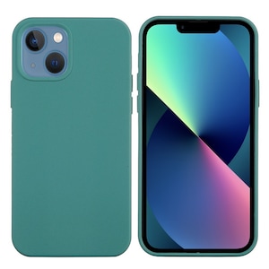 Husa protectie Flippy compatibila cu Apple iPhone 13 Liquid Silicone Verde