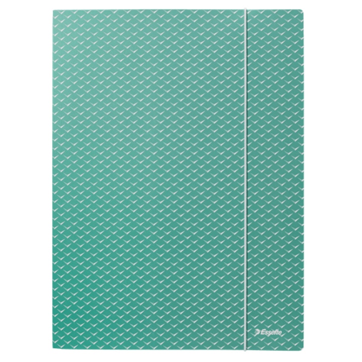 Папка, Esselte, Colour'Breeze Rubber, картон, A4, зелена