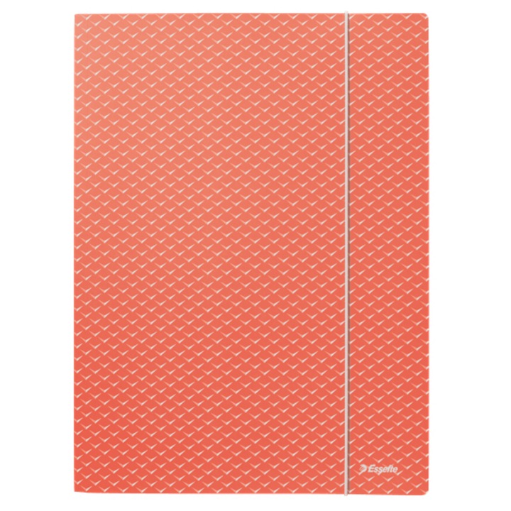 Папка, Esselte, картон, A4, Coral