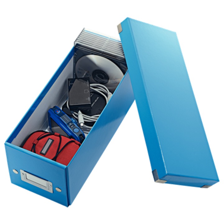 Leitz CD-doboz, LEITZ "Click&Store", kék