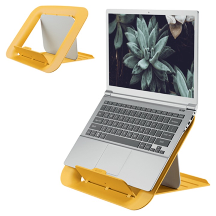 Leitz Ergo Уютна стойка за лаптоп, Топло жълто