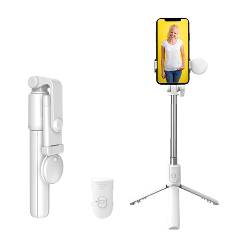 forget Rather pair Selfie stick Vaxiuja, trepied telescopic, inel luminos cu LED, reglabil,  suport pentru telefon, Bluetooth si telecomanda detasabila, unghi de  inclinare reglabil si rotatie de 360, Alb - eMAG.ro