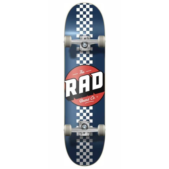 Gördeszka, RAD Board Co., Checker Stripe, juhar/alumínium, 78,7x19,7 cm, sötétkék